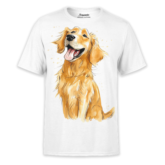 Koszulka wesoły pies Golden retriever