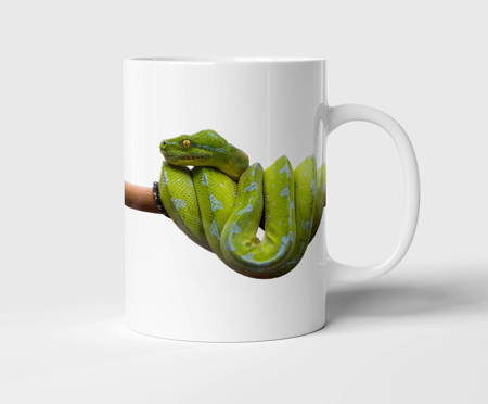 Kubek ceramiczny wąż